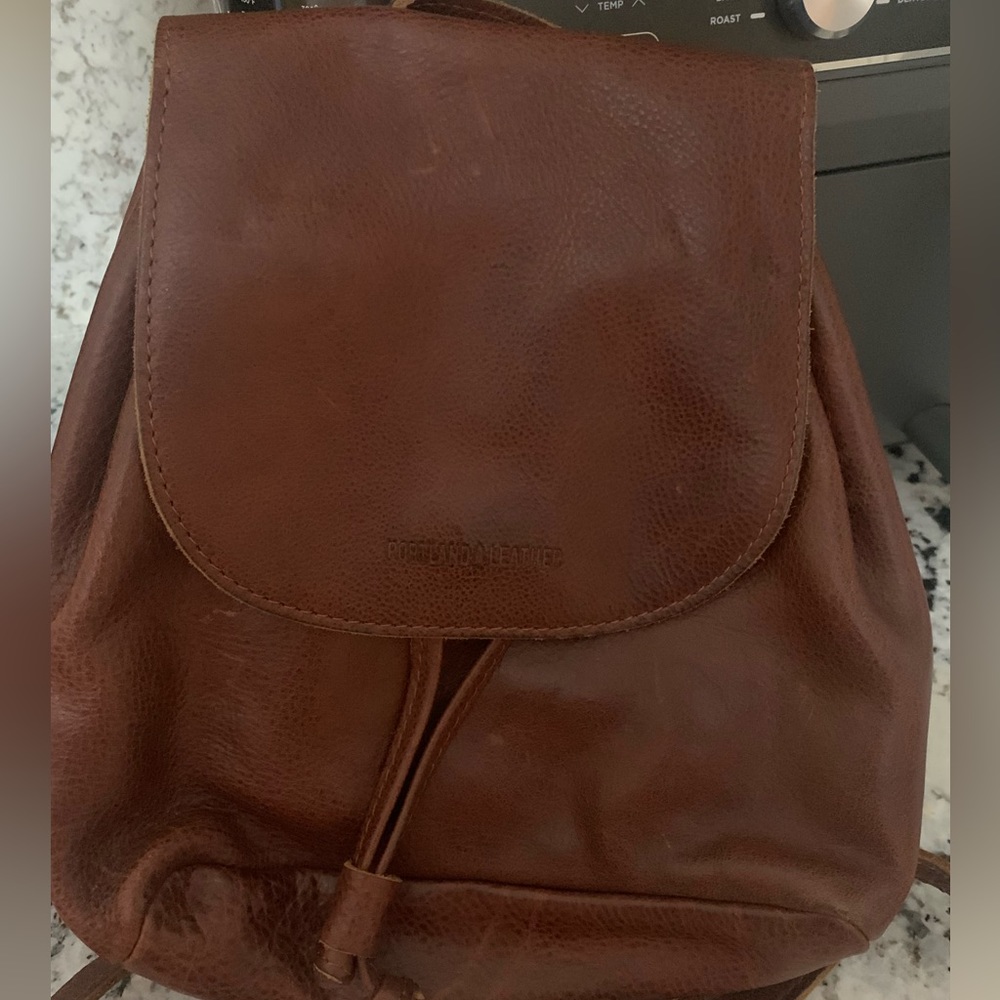 Portland Leather backpack pocketbook. Gently used a few times.